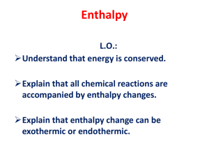 Enthalpy - DrBravoChemistry