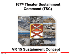 167th TSC Concept of Sustainment VR15 v2