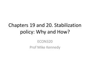 Chapter 19. Stabilization policy