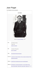 Piaget and the cognitivists[edit]