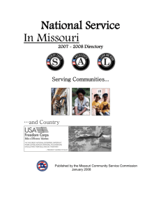 American Red Cross - Missouri Community Service Commission