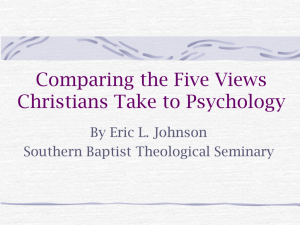 Comparing the Four Views Christians Take to Psychology