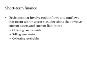 Sources and Uses of Cash