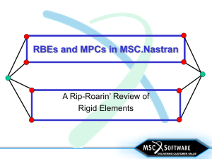 RBEs and MPCs in MSC.Nastran