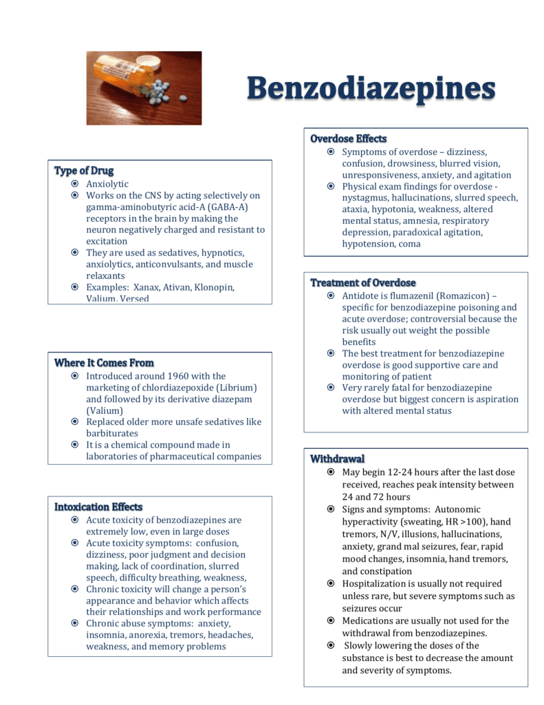 antidote for benzodiazepine toxicity