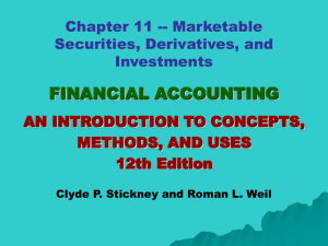 Chapter 11, Marketable Securities and Investments