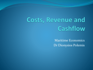 Costs, Revenue and Cashflow