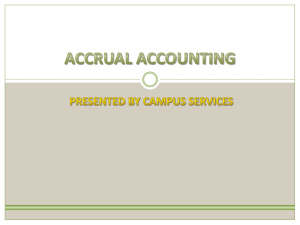 Accrual Method - CSU Department of Business and Financial Services