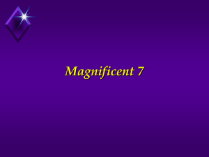 The Magnificent “7”