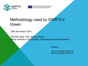 Methodology used by SWIFTLY Green