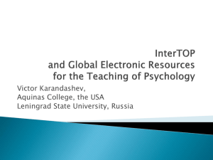 Victor Karandashev - The 6th International Conference on