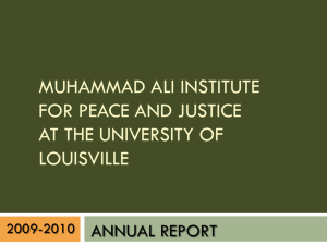 Muhammad Ali Institute for Peace and Justice at the University of