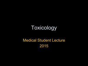 Toxicology - Med Student Workshops