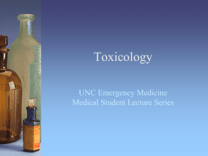 Poisoning: An Overview - UNC School of Medicine