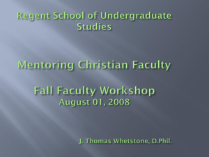 Teaching from a Christian Worldview