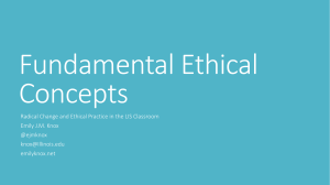 Fundamental Ethical Concepts