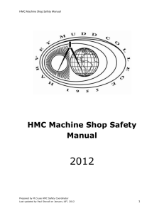 HMC Machine Shop Safety Manual