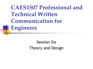 CAES1507 Professional and Technical Written Communication for