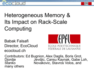 Heterogeneous Memory & Its Impact on Rack
