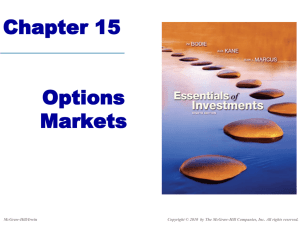 Chapter 15: Options Markets