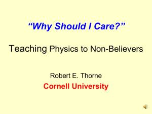 Teaching Physics to Non