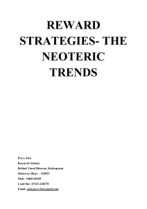 Reward strategies- The Neoteric Trends Abstract