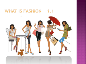 Chapter 1.1 What is Fashion