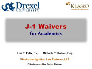 Who needs a waiver? - Klasko Immigration Law Partners, LLP