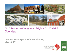 St. Elizabeths-Congress Heights EcoDistrict Project Updates
