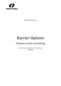 Barrier Options