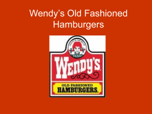 Wendy's Old Fashioned Hamburgers