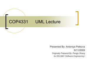 COP4331 UML Lecture