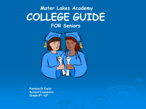For college admissions - Mater Academy Lakes High School