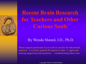 Recent Brain Research - Hoagies' Gifted Education Page