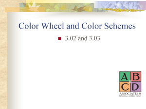 Color Wheel and Color Schemes