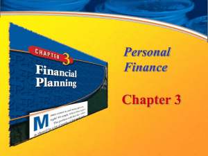 Chapter 3 - Financial Planning