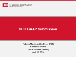 SCO GAAP Submission