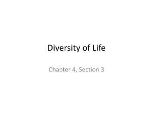 Chapter 4: Diversity of Life