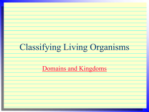 Classifying Living Organisms