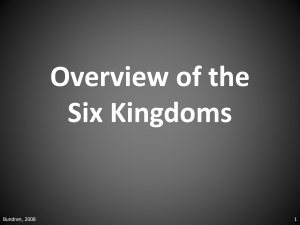 Kingdom Chart PowerPoint Notes