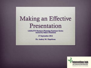 Creating an Effective Powerpoint Presentation