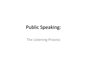 Public Speaking: