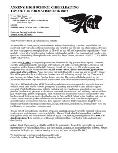 ankeny high school cheerleading try-out information 2016-2017