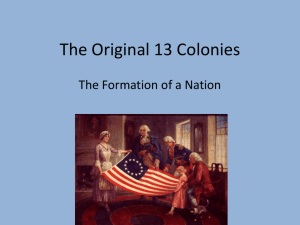 The Original 13 Colonies