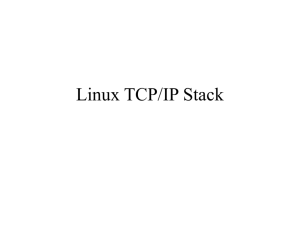 Linux TCP/IP Stack - ODU Computer Science