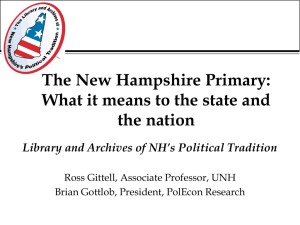 The Impacts of New Hampshire's First-In-The-Nation