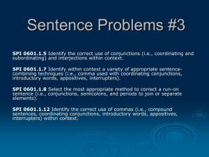 Sentence Problems #3