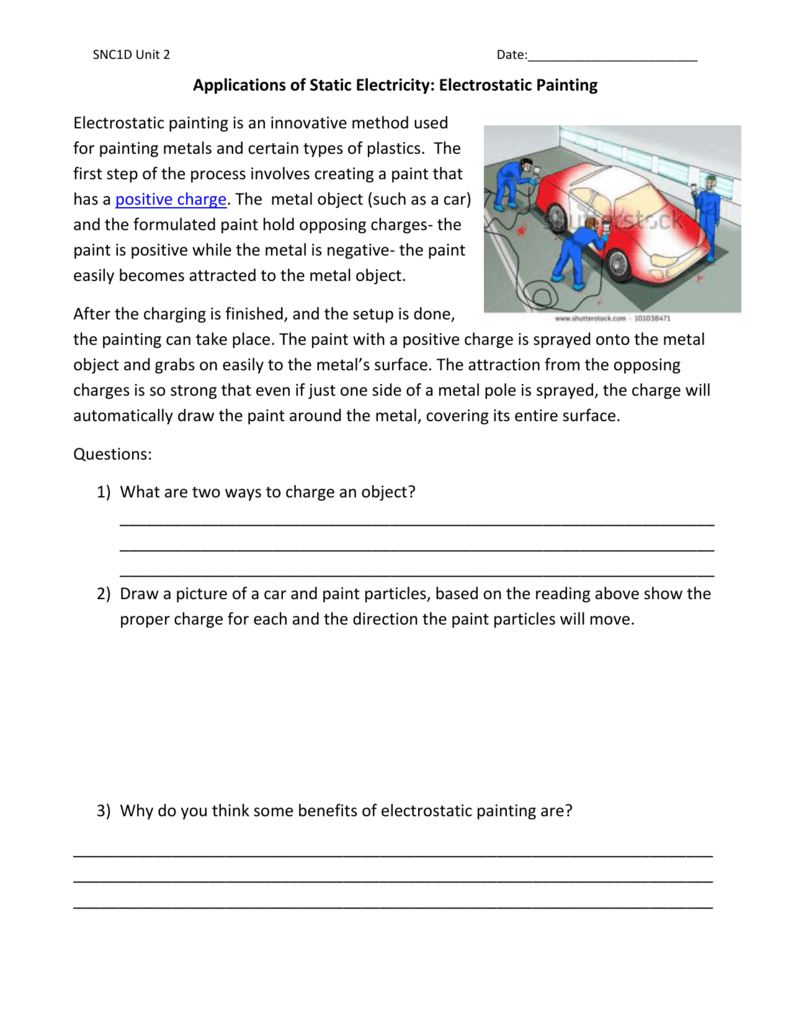 static electricity and lightning worksheet In Static Electricity Worksheet Answers