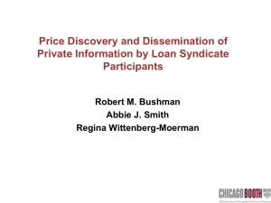 Price Discovery and Dissemination of Private Information by Loan