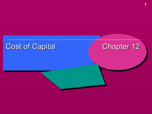 Chapter 12-Cost of Capital